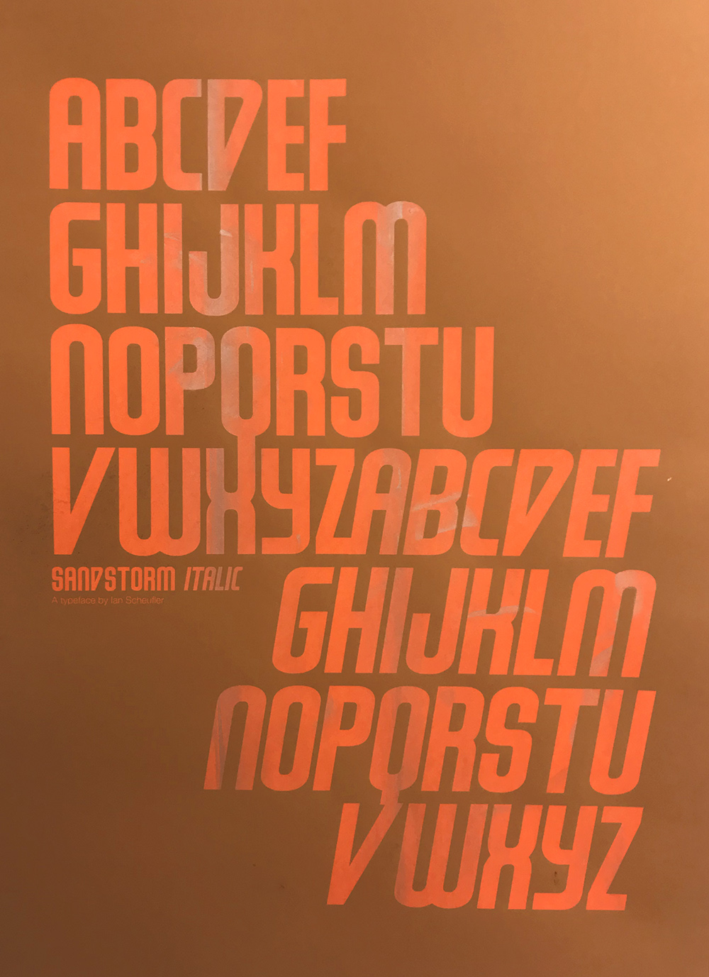 Sandstorm Typeface – Ian Scheufler